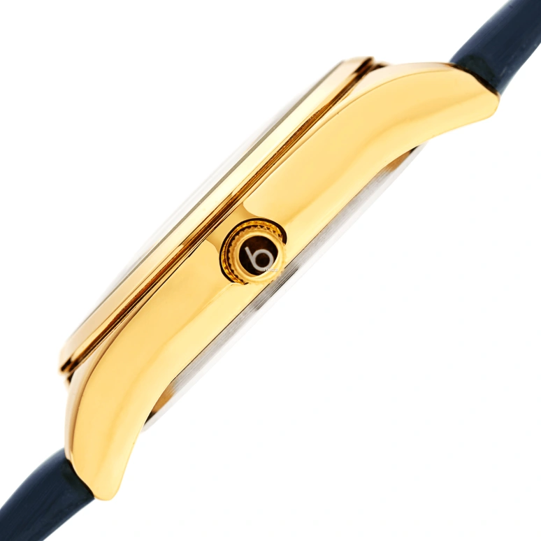 Burgi,Other 34mm,34mm,Composite,Blue,Gold,Quartz,Hardlex,Round,BUR189BU