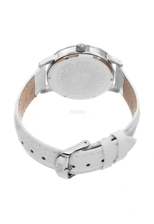 Burgi,Other 36mm,36mm,Stainless Steel,Silver,Quartz,Hardlex,Round,BUR149WT