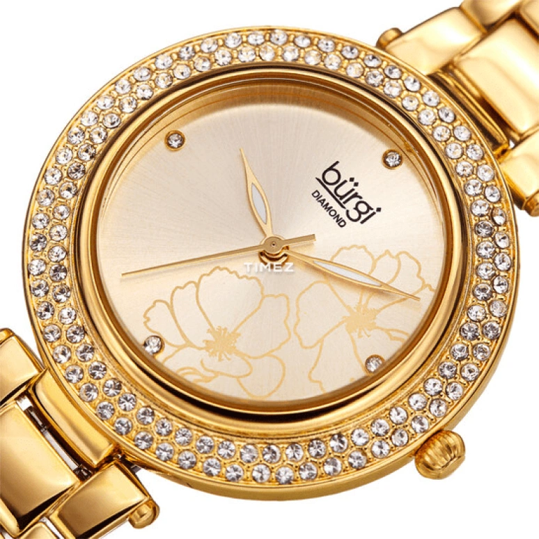Burgi,Other 36mm,36mm,Composite,Gold,Quartz,Hardlex,Sapphire,Round,BUR179YG