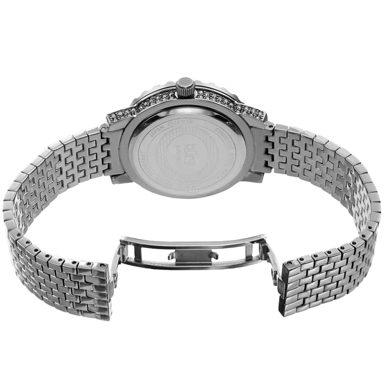 Burgi,Other 36mm,36mm,Brass,White,Quartz,Hardlex,Round,BUR176SS