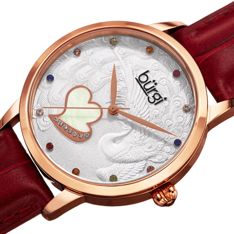 Burgi,Other 36mm,36mm,Stainless Steel,Silver,Quartz,Hardlex,Round,BUR149RD