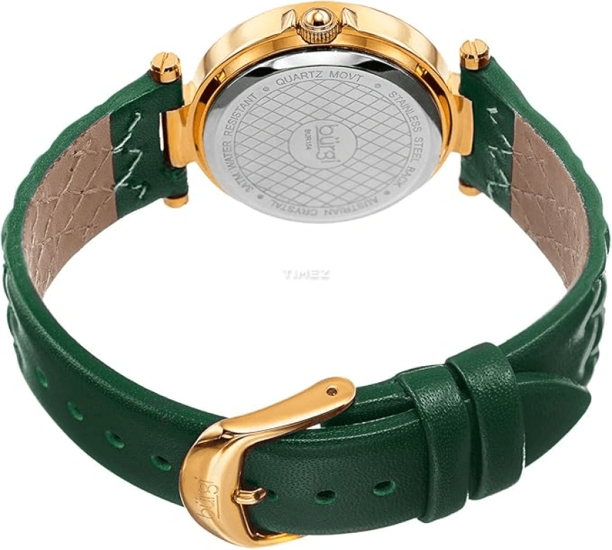 Burgi,Other 31mm,31mm,Composite,Silver,Quartz,Hardlex,Round,BUR154GN