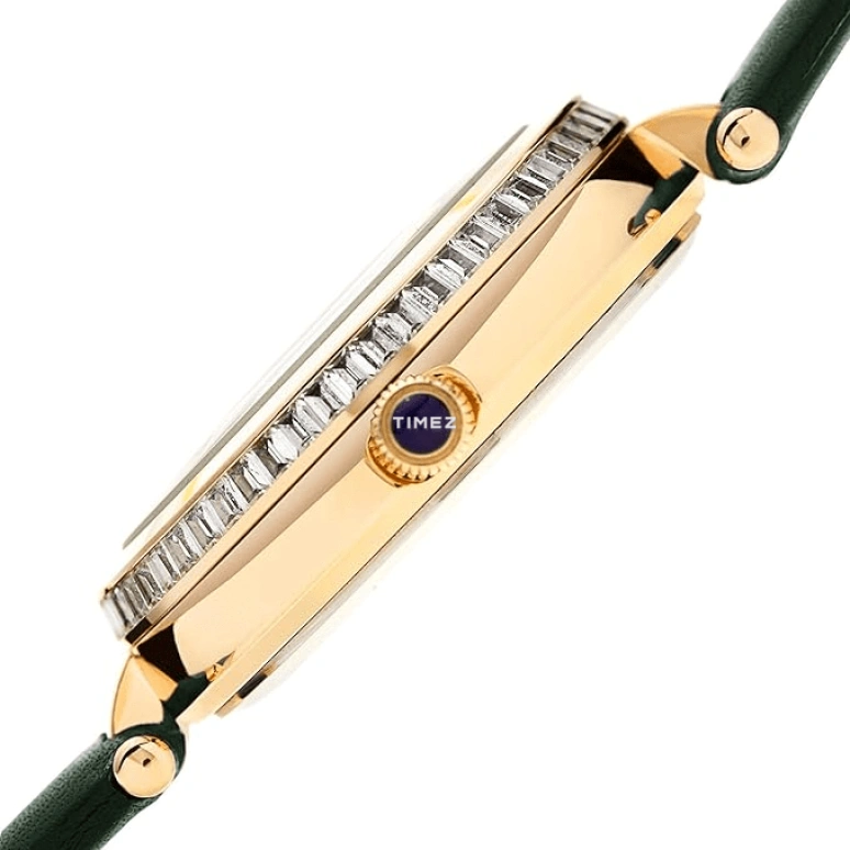 Burgi,Other 38mm,38mm,Composite,White,Green,Quartz,Hardlex,Round,BUR202GN