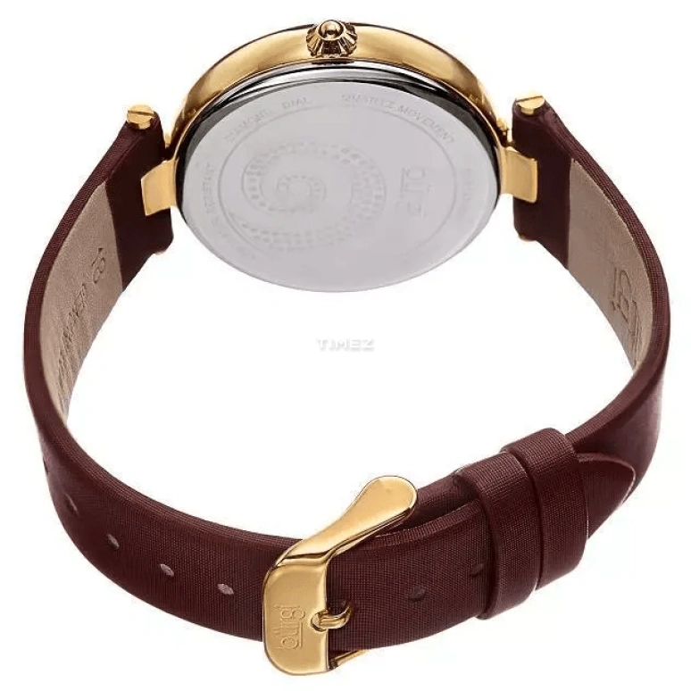 Burgi,Other 36mm,36mm,Composite,Brown,Quartz,Hardlex,Round,BUR143YGBR