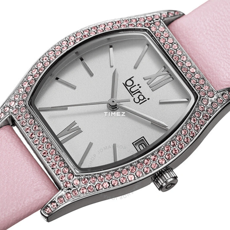 Burgi,Other 30mm,30mm,Composite,Silver,Quartz,Day,Hardlex,Sapphire,BUR166PK