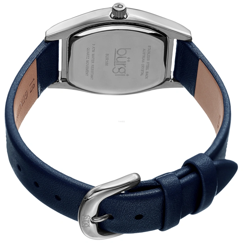 Burgi,Other 30mm,30mm,Composite,Silver,Quartz,Day,Hardlex,Sapphire,BUR166BU