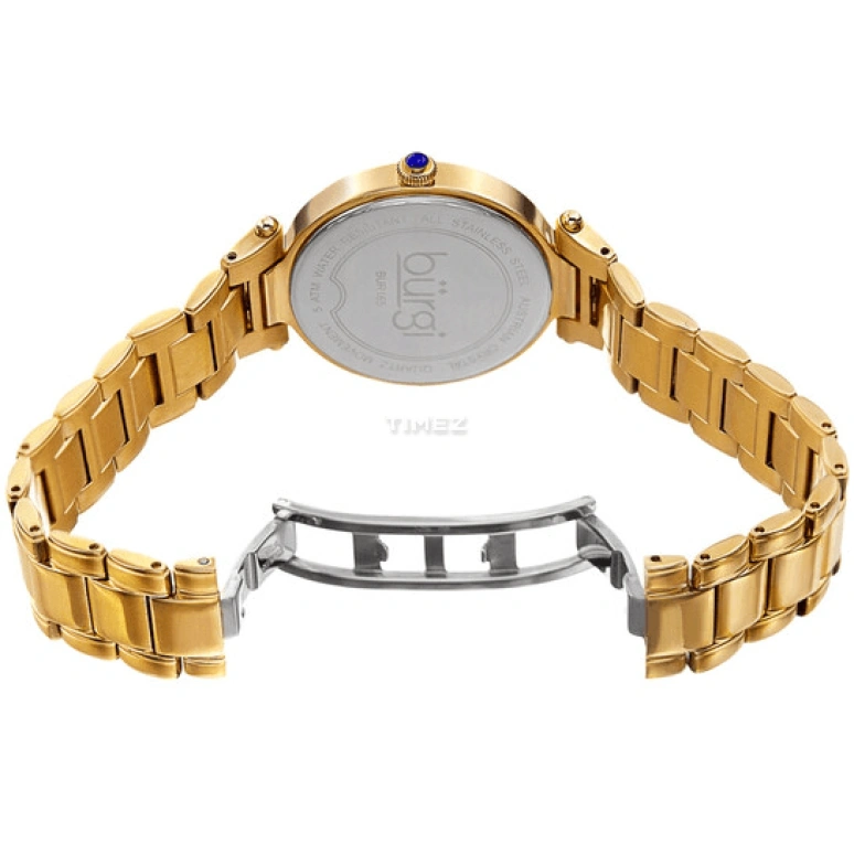 Burgi,Other 35mm,35mm,Stainless Steel,White,Quartz,Day,Hardlex,BUR165YG