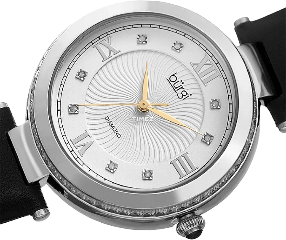 Burgi,Other 38mm,38mm,Composite,Silver,Quartz,Hardlex,Round,BUR202SSB