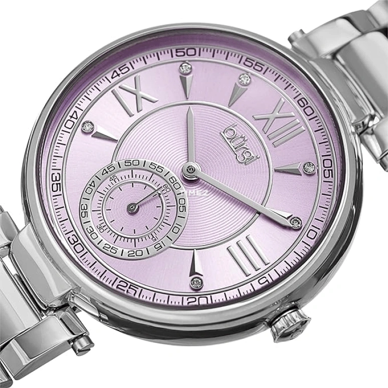 Burgi,Other 39mm,39mm,Composite,Purple,Quartz,Sapphire,Hardlex,Round,BUR175SSPU