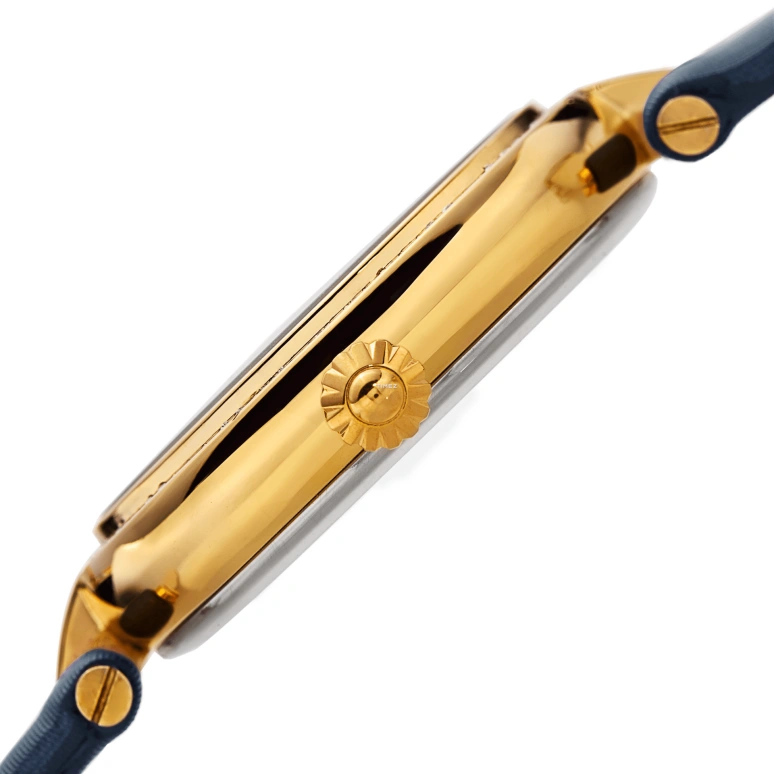 Burgi,Other 38x48mm,38x48mm,Composite,Blue,Gold,Quartz,Round,Gold,BUR143