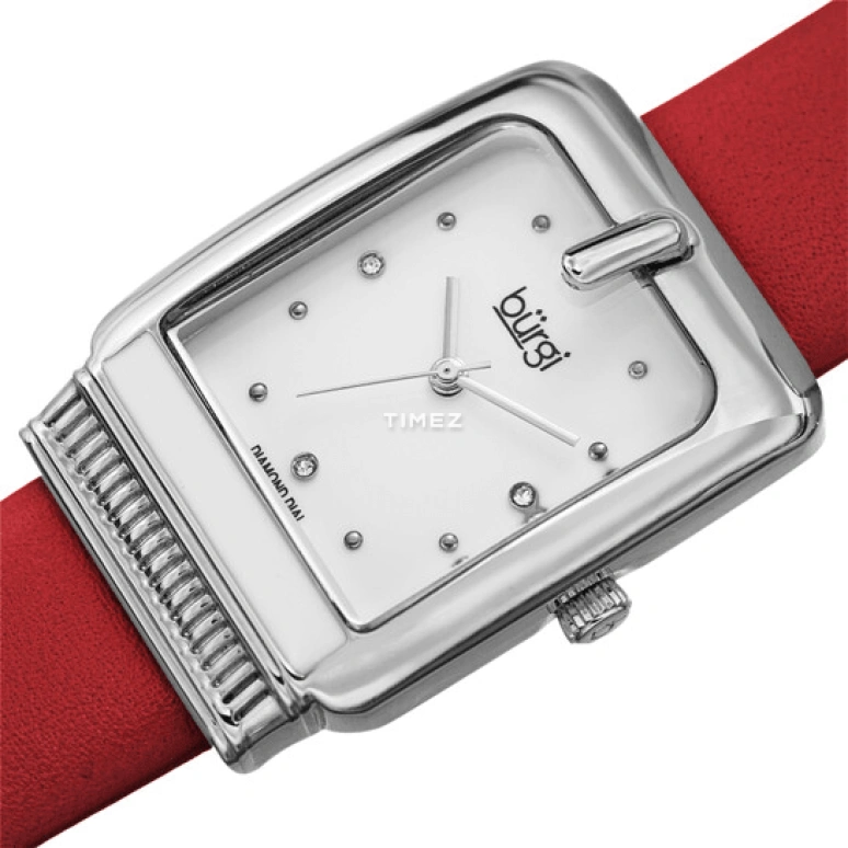 Burgi,Other 28mm,28mm,Composite,White,Quartz,Hardlex,Rectangular,BUR192RD