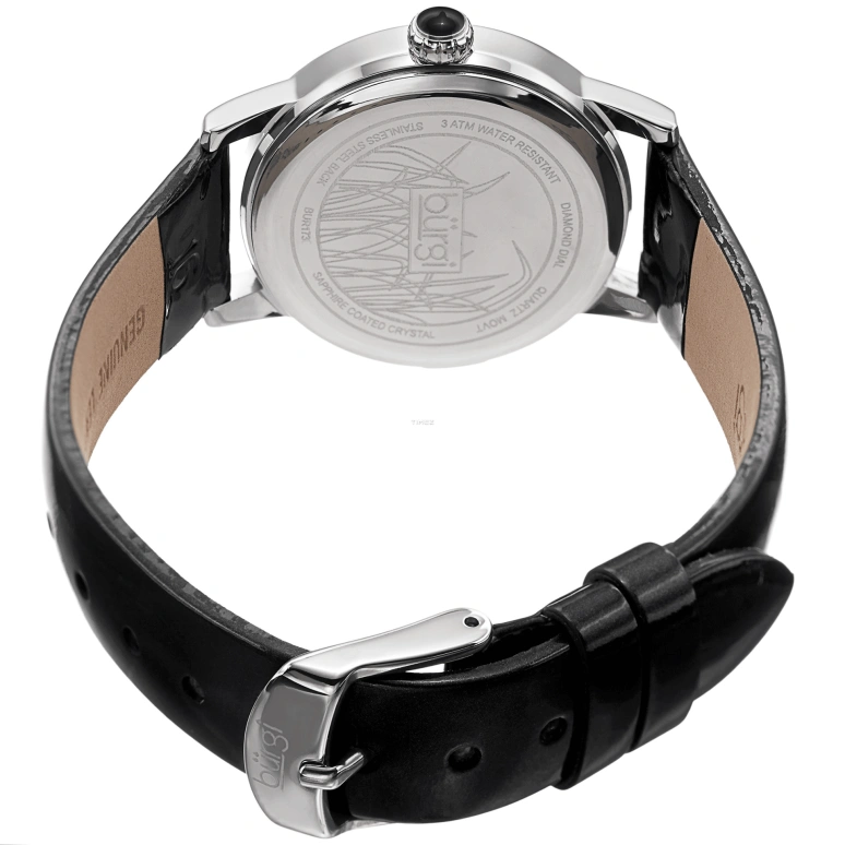 Burgi,Other 32x39mm,32x39mm,Composite,Black,Quartz,Hardlex,Sapphire,Round,BUR173