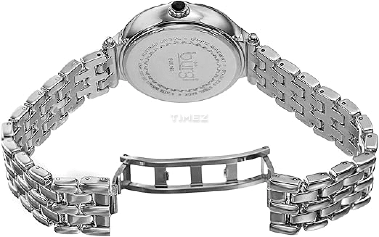 Burgi,Other 35mm,35mm,Composite,Black,Quartz,Sapphire,Hardlex,Round,BUR163SSBK