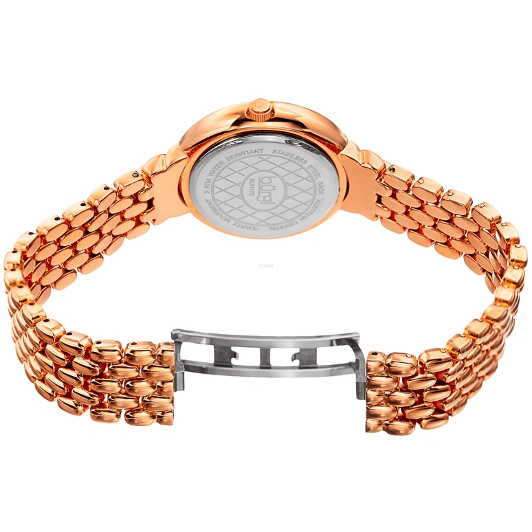 Burgi,Other 36mm,36mm,Aluminium,Rose Gold,Quartz,Hardlex,Round,BUR170RG