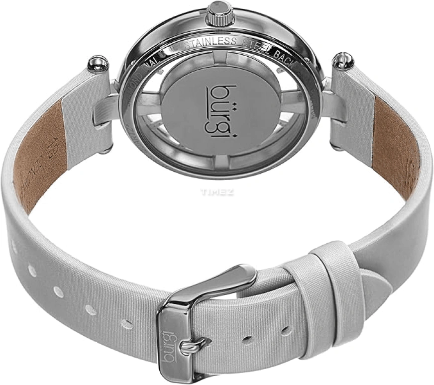 Burgi,Other 38mm,38mm,Composite,Silver,Quartz,Hardlex,Sapphire,Round,BUR104WTS