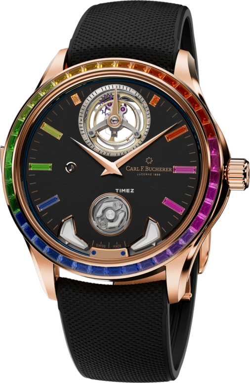 Carl F. Bucherer,Manero 43.80mm,43.80mm,Rose Gold,Black,Automatic,Tourbillon,Minute Repeater,00,00.10925.03.39.11