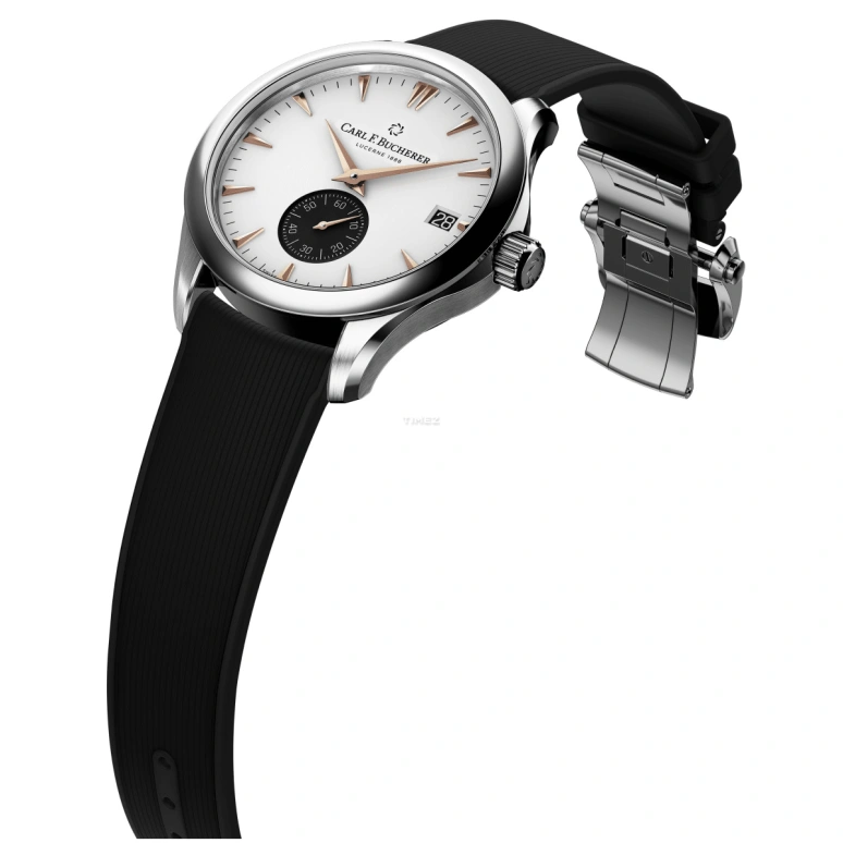 Carl F. Bucherer,Manero 40.60mm,40.60mm,Stainless Steel,White,Automatic,Day,Sapphire,Crystal Glass,00,00.10924.08.13.01