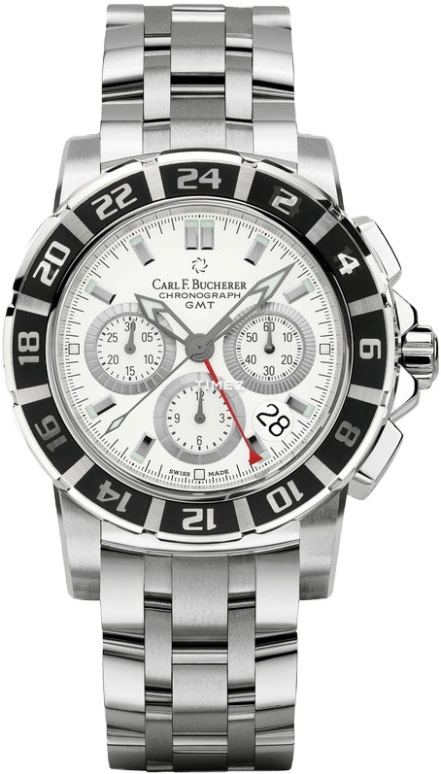 Carl F. Bucherer,Patravi 42mm,42mm,Stainless Steel,White,Automatic,00,00.10618.13.23.21
