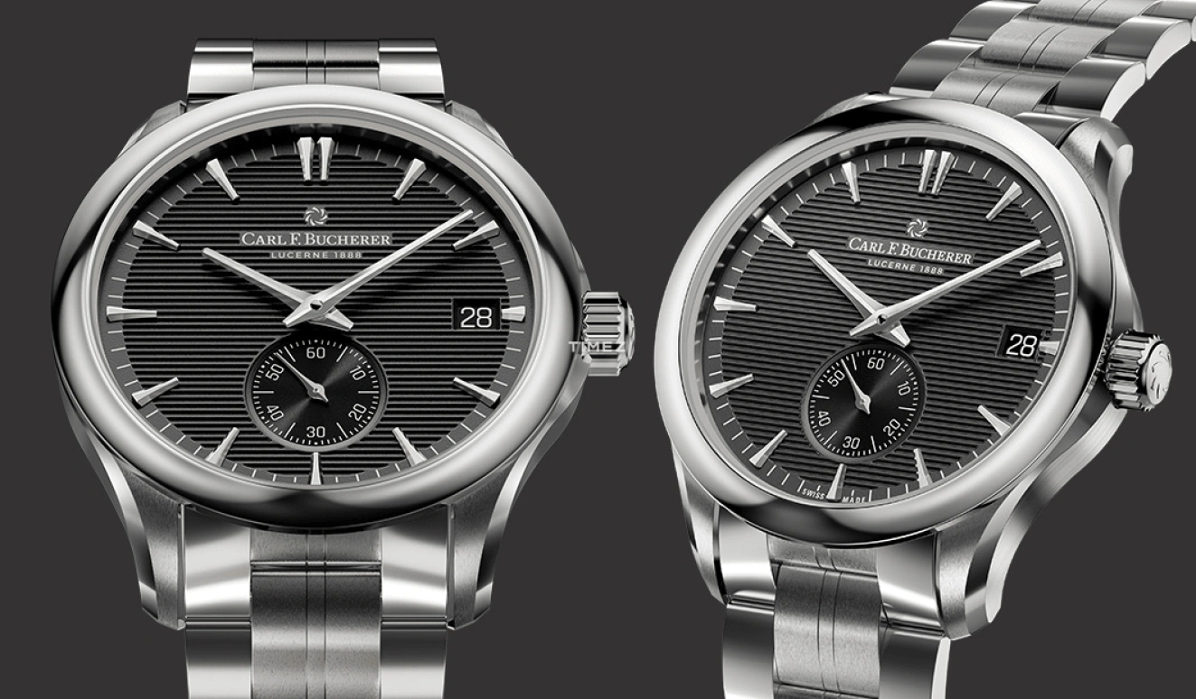 Carl F. Bucherer,Manero 40.60mm,40.60mm,Stainless Steel,Black,Automatic,Day,Sapphire,Crystal Glass,00,00.10924.08.33.22