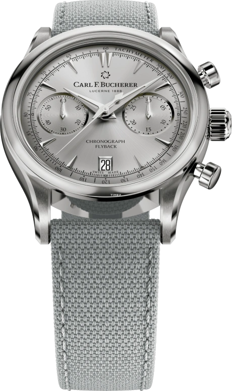Carl F. Bucherer,Manero 40mm,40mm,Stainless Steel,Grey,Automatic,Chronograph,Day,Flyback,00,00.10927.08.93.01