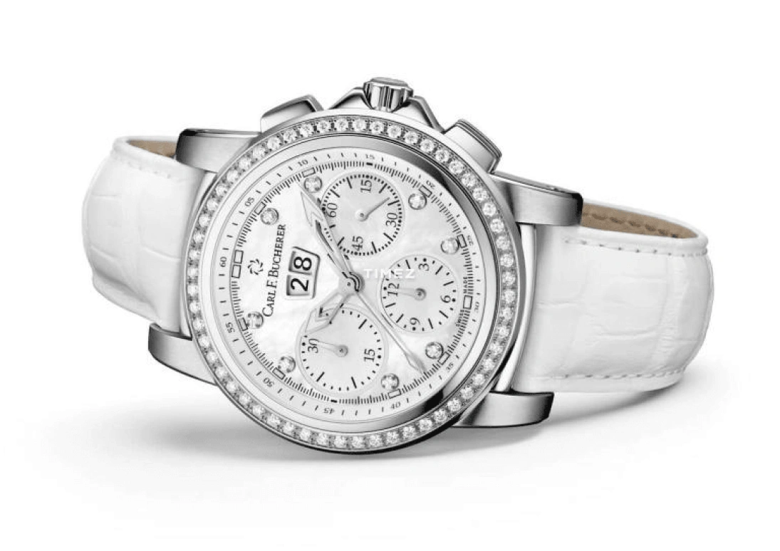 Carl F. Bucherer,Patravi 40mm,40mm,Stainless Steel,White,Automatic,Chronograph,Day,00,00.10611.08.84.13