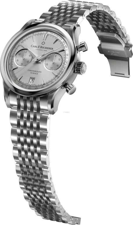 Carl F. Bucherer,Manero 40mm,40mm,Stainless Steel,Silver,Automatic,Chronograph,Day,Flyback,00,00.10927.08.93.21