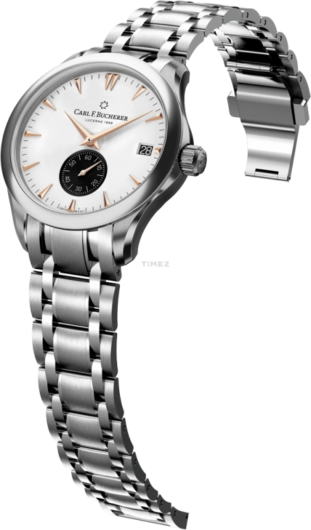 Carl F. Bucherer,Manero 40.60mm,40.60mm,Stainless Steel,White,Automatic,Day,Sapphire,Crystal Glass,00,00.10924.08.13.21