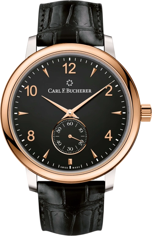 Carl F. Bucherer,Adamavi 39mm,39mm,Stainless Steel,Rose Gold,Black,Handwound,00,00.10316.07.36.01