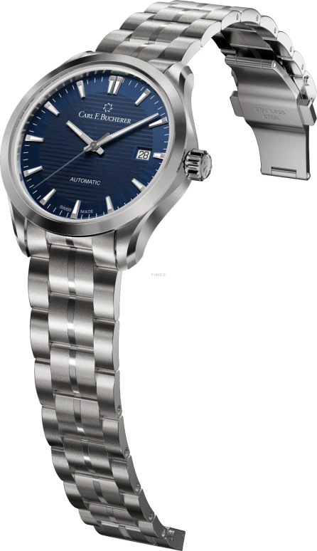 Carl F. Bucherer,Manero 38mm,38mm,Stainless Steel,Blue,Automatic,Day,Sapphire,Crystal Glass,00,00.10929.08.53.21