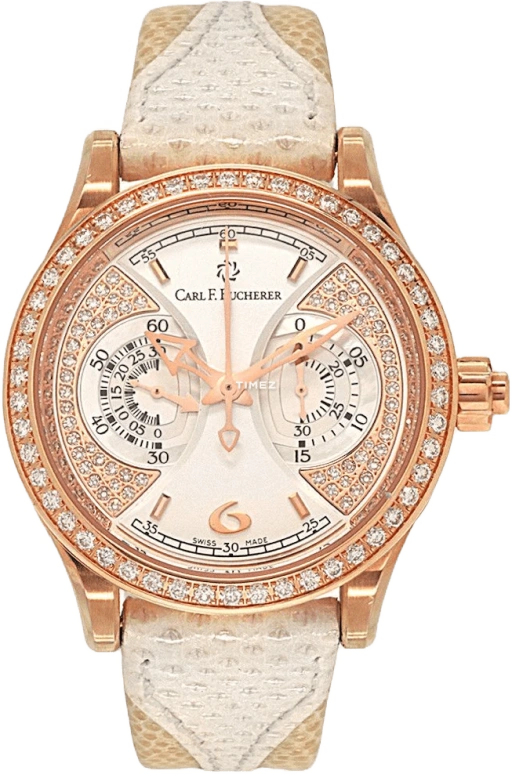 Carl F. Bucherer,Manero 35mm,35mm,Rose Gold,White,Handwound,Chronograph,Sapphire,Crystal Glass,00,00.10904.03.97.11