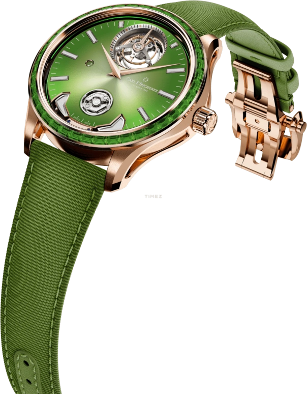 Carl F. Bucherer,Manero 43.80mm,43.80mm,Rose Gold,Green,Automatic,Tourbillon,Minute Repeater,00,00.10925.03.94.11