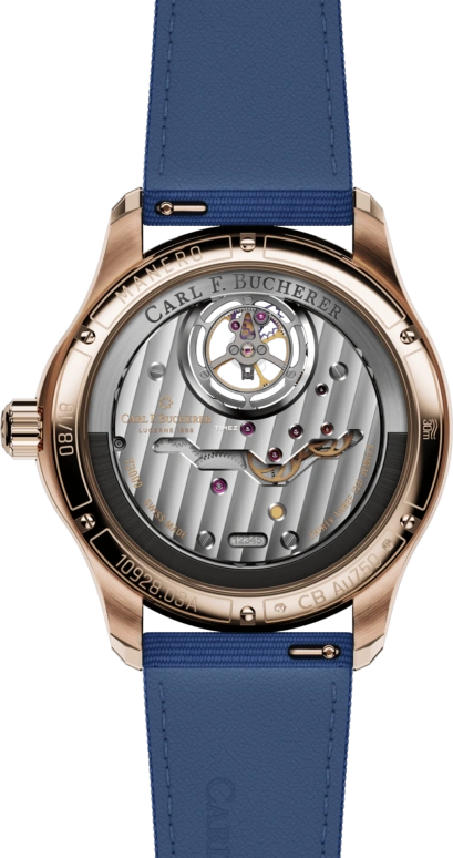 Carl F. Bucherer,Manero 43.10mm,43.10mm,Rose Gold,Blue,Automatic,Tourbillon,Sapphire,Crystal Glass,00,00.10928.03.54.11