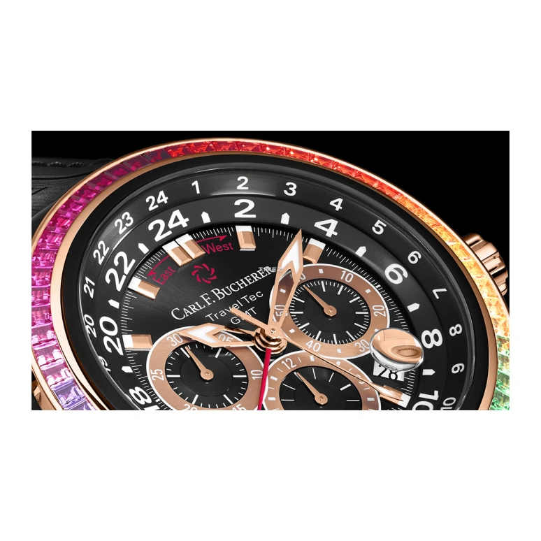 Carl F. Bucherer,Patravi 46.60mm,46.60mm,Rose Gold,Black,Automatic,Chronograph,Day,Dule Time,00,00.10620.12.33.99