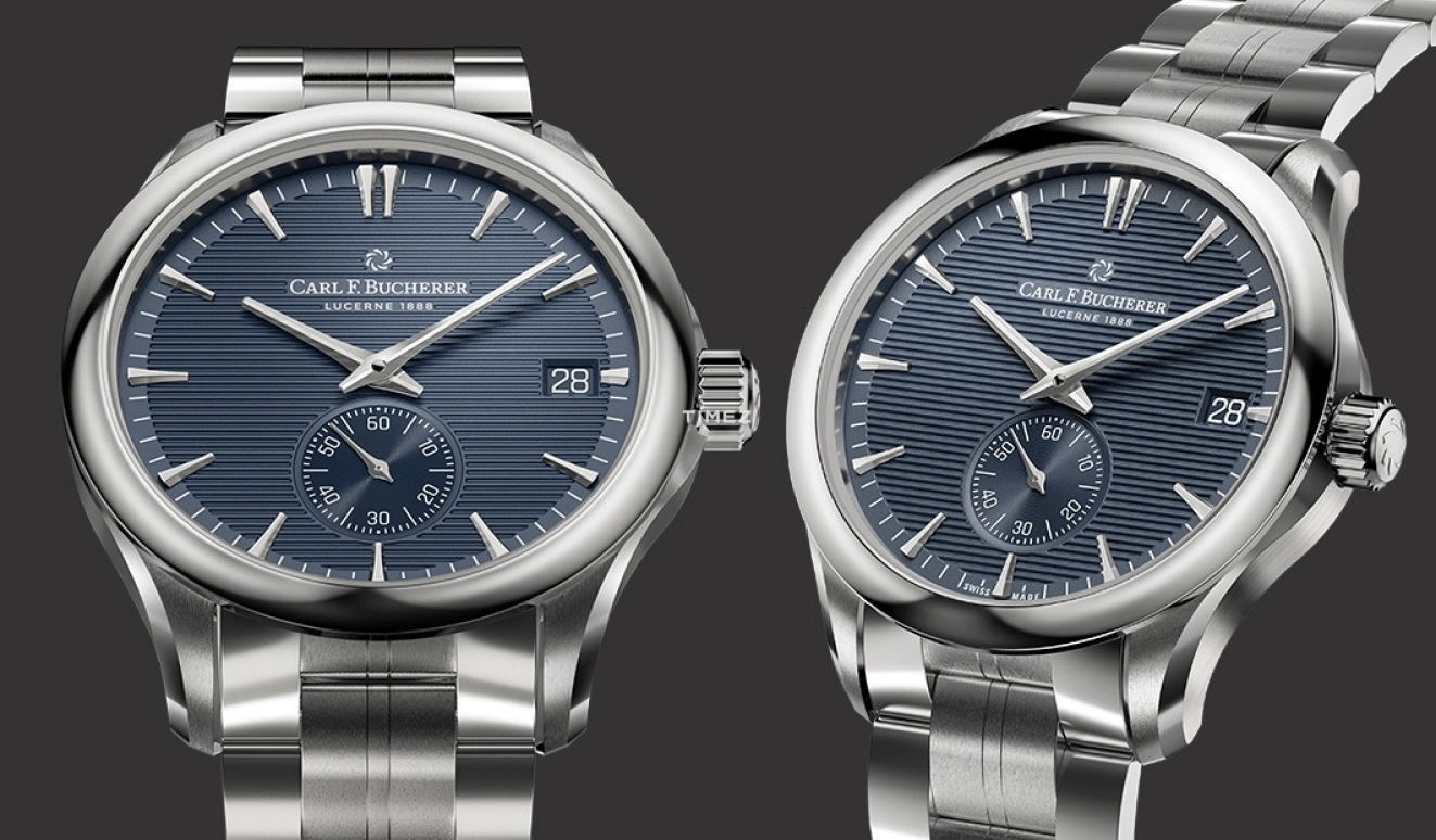 Carl F. Bucherer,Manero 40.60mm,40.60mm,Stainless Steel,Blue,Automatic,Day,Sapphire,Crystal Glass,00,00.10924.08.53.22