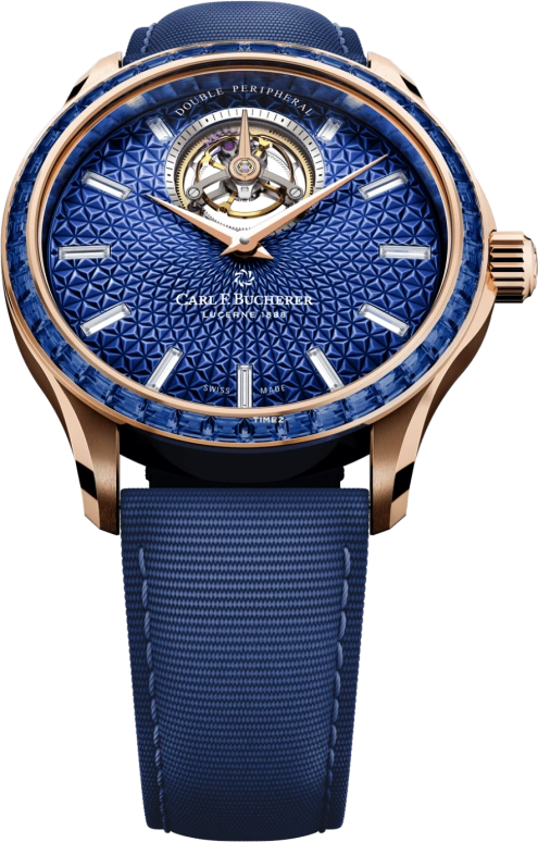 Carl F. Bucherer,Manero 43.10mm,43.10mm,Rose Gold,Blue,Automatic,Tourbillon,Sapphire,Crystal Glass,00,00.10928.03.54.11