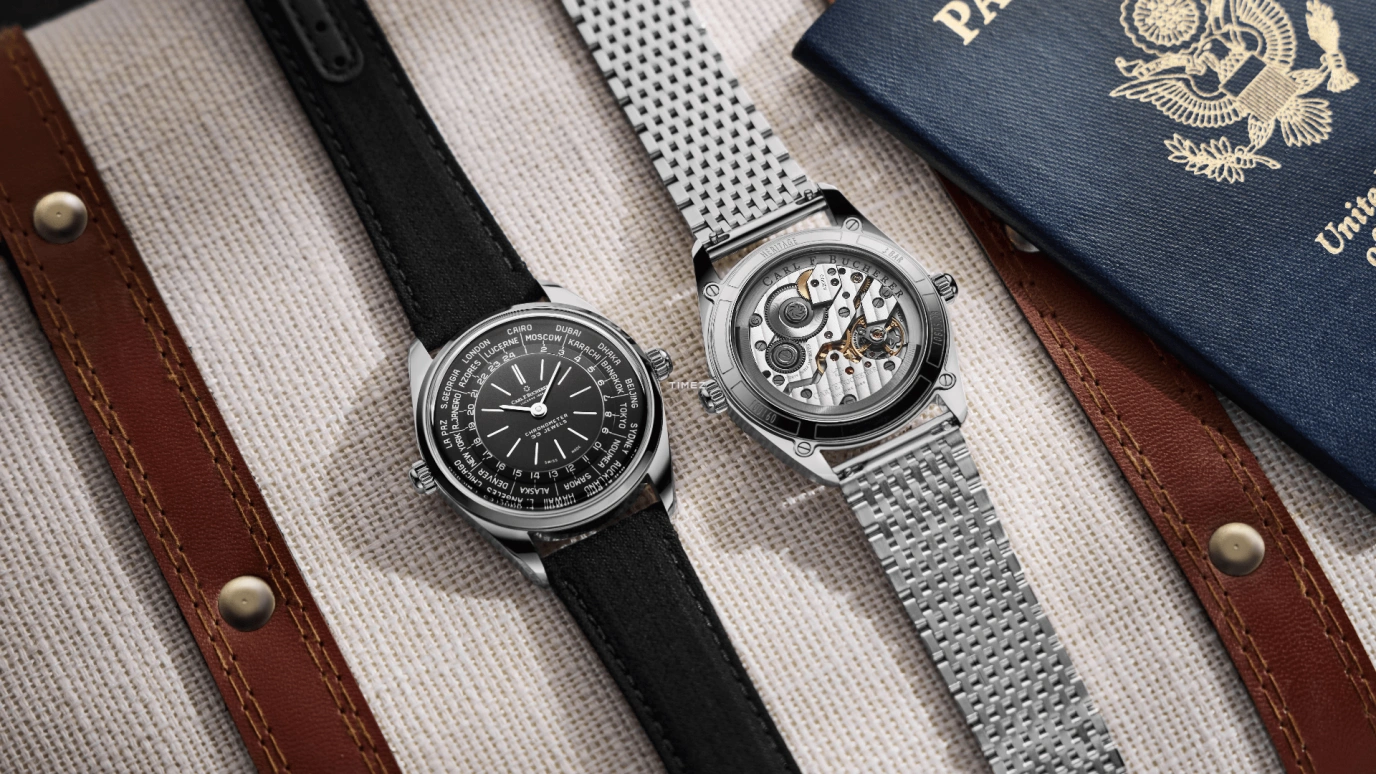 Carl F. Bucherer,Heritage 39mm,39mm,Stainless Steel,Silver,Automatic,World Time,55hours,00,00.10805.08.13.21