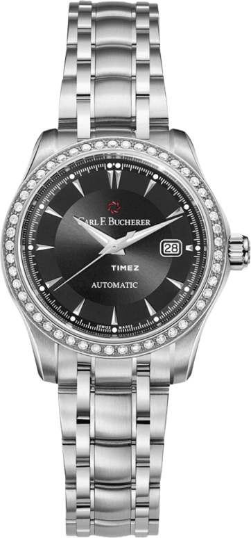 Carl F. Bucherer,Manero 30mm,30mm,Stainless Steel,Black,Automatic,Day,38hours,00,00.10911.08.33.31