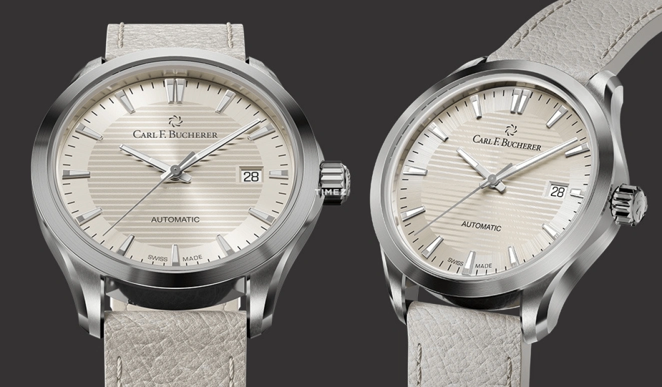Carl F. Bucherer,Manero 38mm,38mm,Stainless Steel,Sand,Automatic,Day,Sapphire,Crystal Glass,00,00.10929.08.93.02