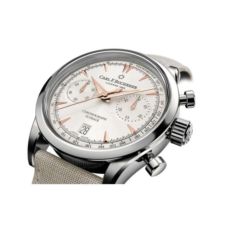 Carl F. Bucherer,Manero 40mm,40mm,Stainless Steel,White,Automatic,Chronograph,Day,Flyback,00,00.10927.08.13.01