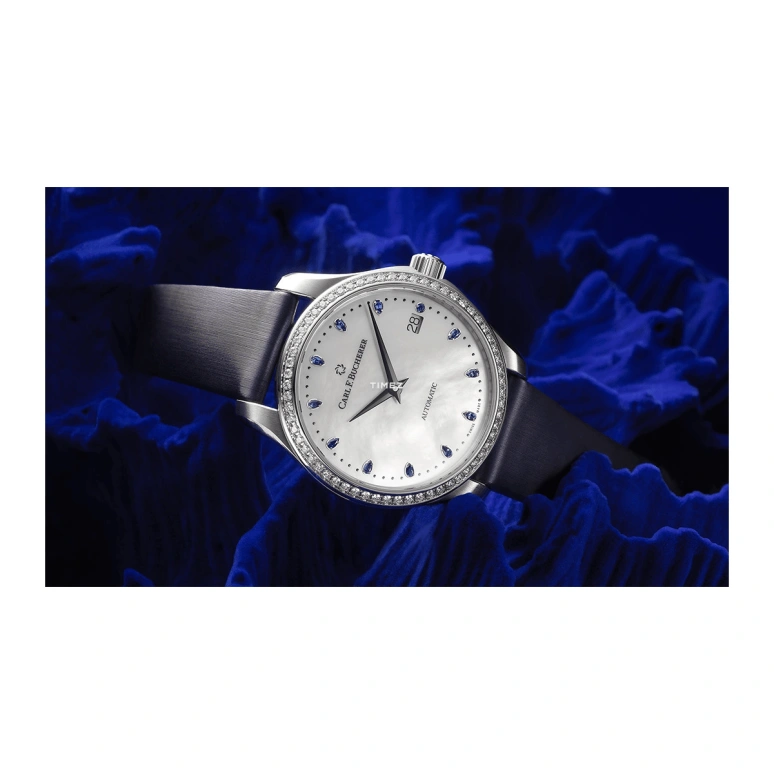 Carl F. Bucherer,Manero 35.50mm,35.50mm,Stainless Steel,White,Automatic,Day,Sapphire,00,00.10922.08.79.99