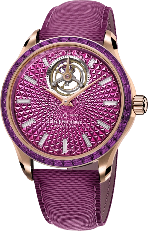 Carl F. Bucherer,Manero 43.10mm,43.10mm,Rose Gold,Purple,Automatic,Tourbillon,Sapphire,Crystal Glass,00,00.10928.03.94.12