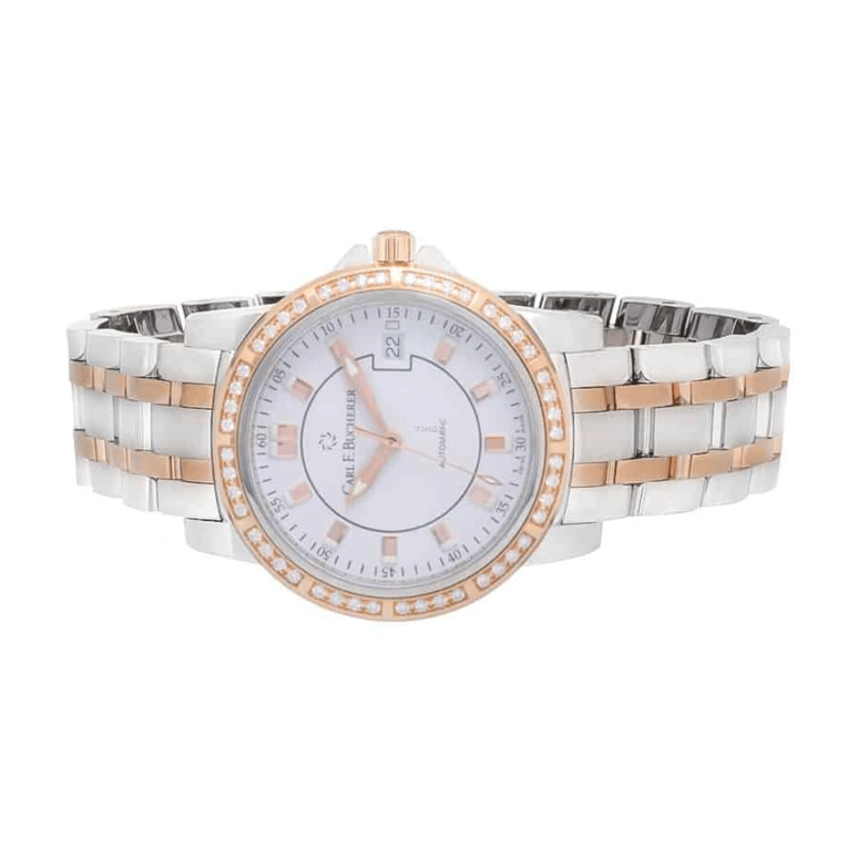 Carl F. Bucherer,Patravi 38mm,38mm,Stainless Steel,White,Automatic,Day,Sapphire,00,00.10617.07.23.31