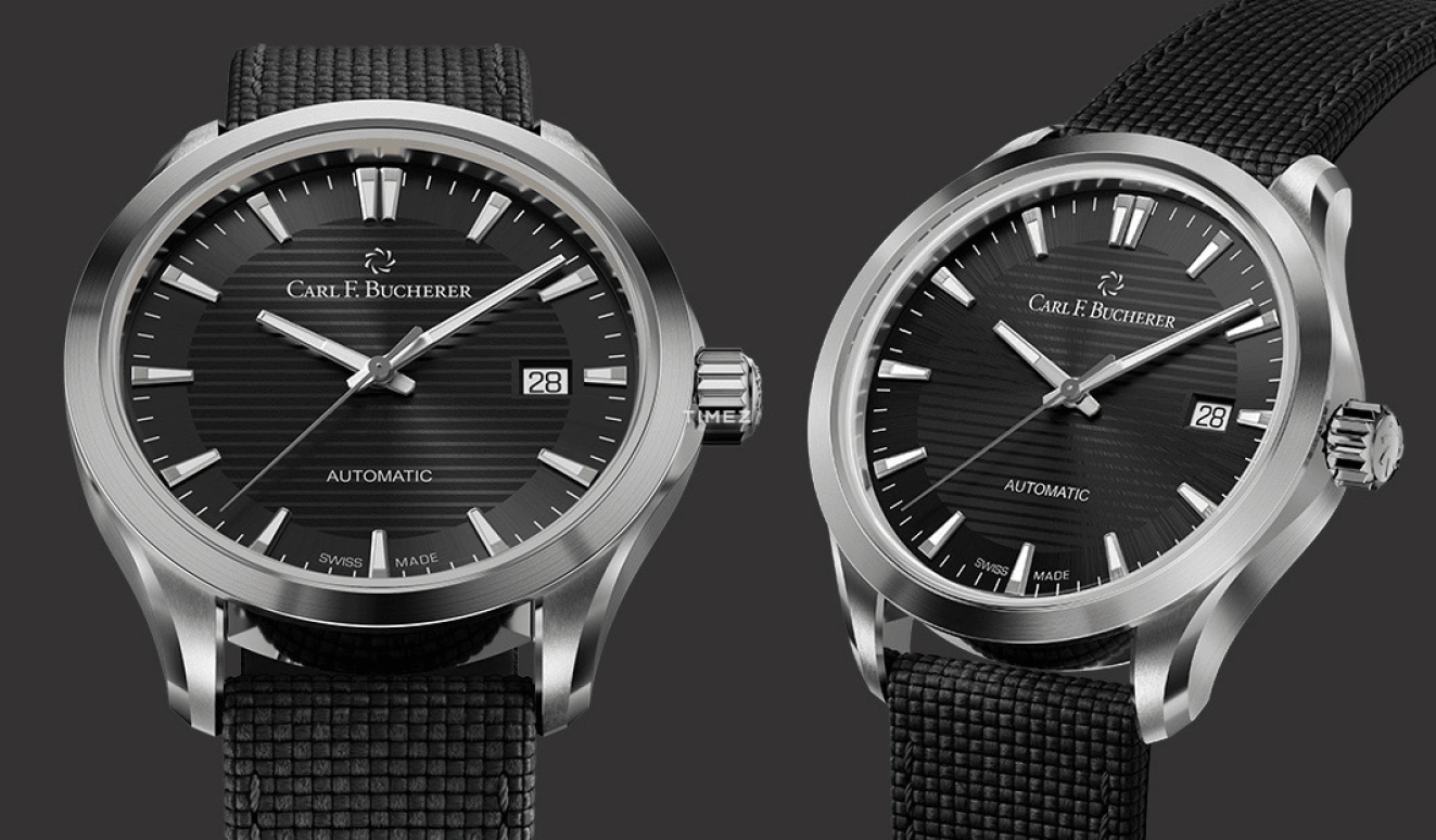 Carl F. Bucherer,Manero 38mm,38mm,Stainless Steel,Black,Automatic,Day,Sapphire,Crystal Glass,00,00.10929.08.33.01