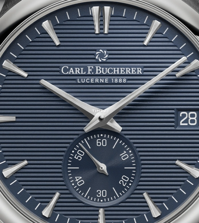 Carl F. Bucherer,Manero 40.60mm,40.60mm,Stainless Steel,Blue,Automatic,Day,Sapphire,Crystal Glass,00,00.10924.08.53.02