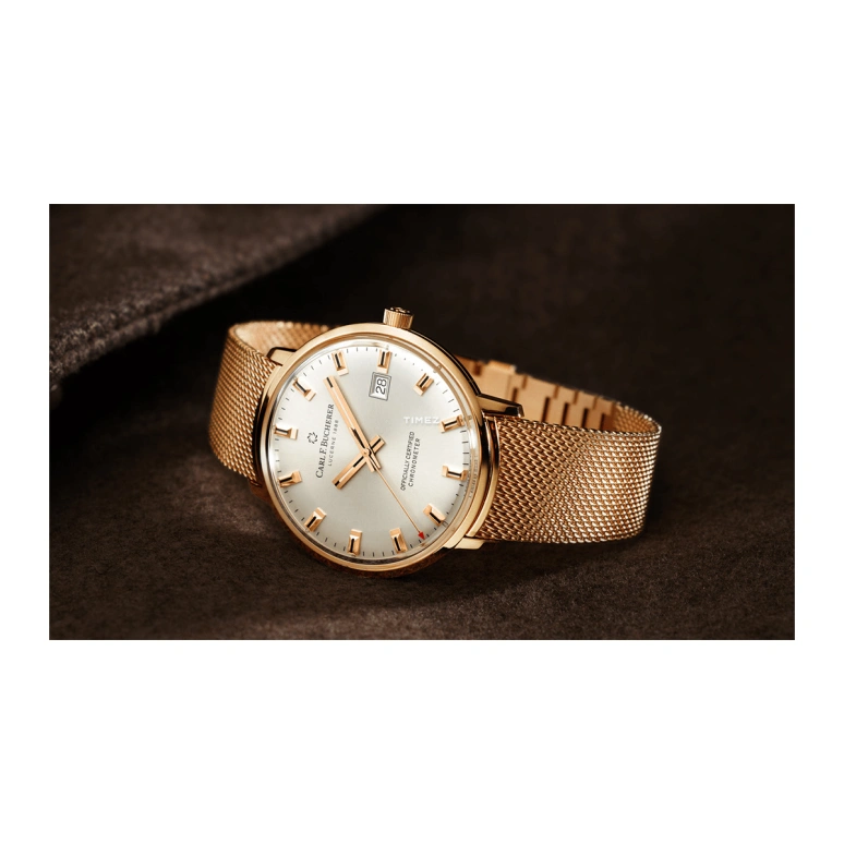 Carl F. Bucherer,Heritage 39mm,39mm,Rose Gold,White,Automatic,Day,Sapphire,Crystal Glass,00,00.10804.03.13.21