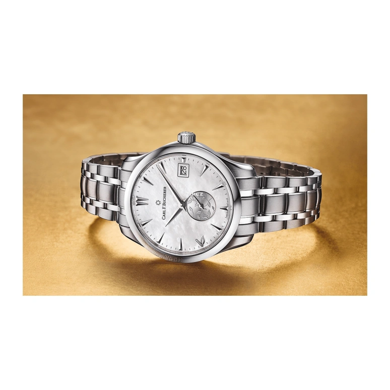 Carl F. Bucherer,Manero 36mm,36mm,Stainless Steel,White,Automatic,Day,Round,00,00.10922.08.73.21