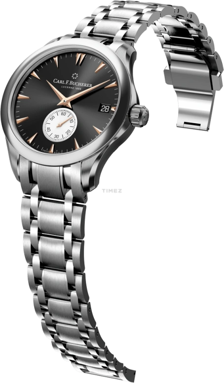 Carl F. Bucherer,Manero 40.60mm,40.60mm,Stainless Steel,Black,Automatic,Day,Sapphire,Crystal Glass,00,00.10924.08.33.21