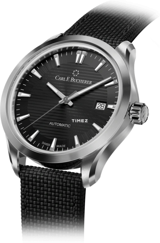 Carl F. Bucherer,Manero 38mm,38mm,Stainless Steel,Black,Automatic,Day,Sapphire,Crystal Glass,00,00.10929.08.33.01