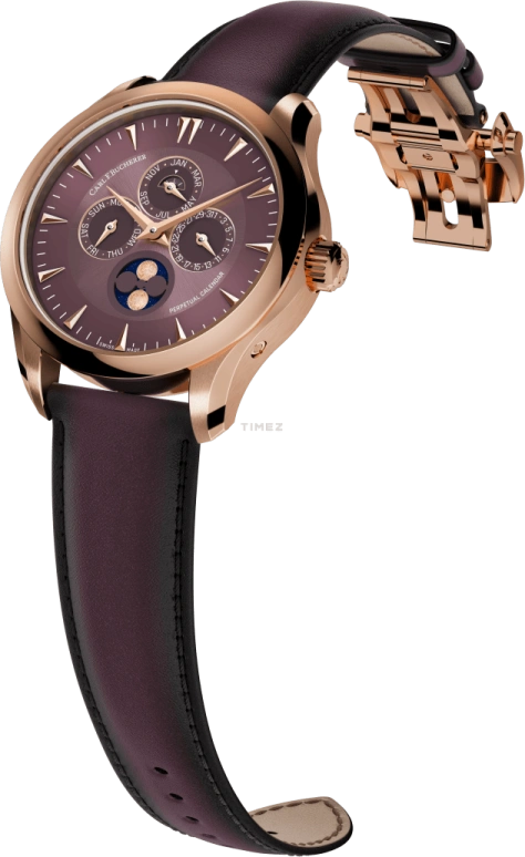 Carl F. Bucherer,Manero 41.60mm,41.60mm,Rose Gold,Rose,Automatic,Moonphase,Perpetual Calendar,Month,Date,Sapphire,Crystal Glass,Round,00,00.10916.03.93.02
