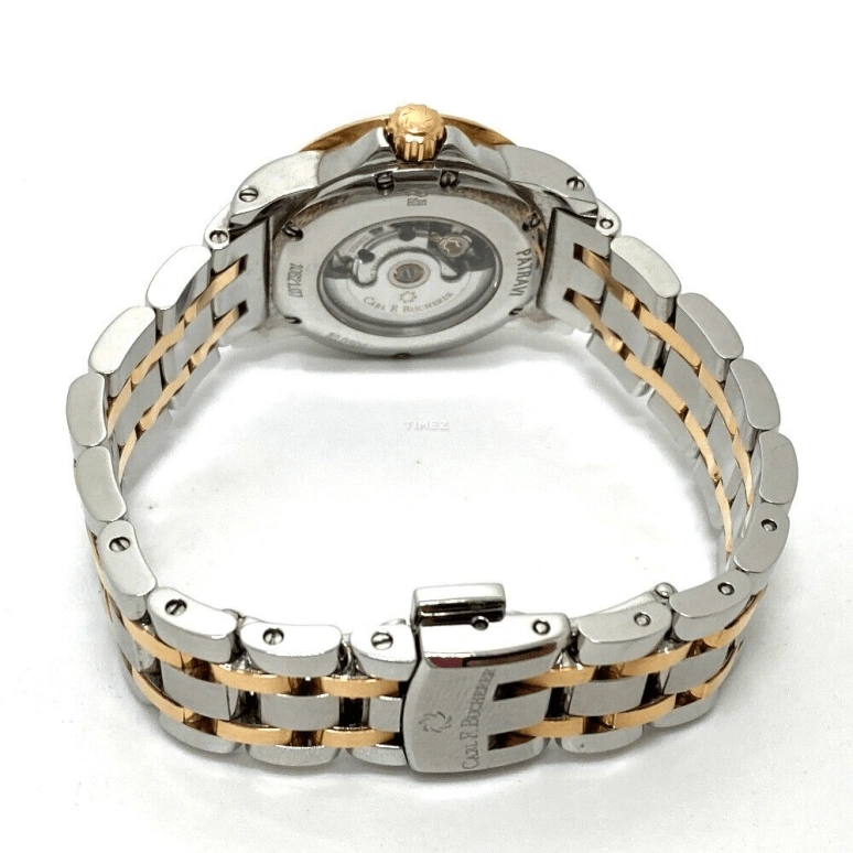 Carl F. Bucherer,Patravi 27mm,27mm,Stainless Steel,Rose Gold,White,Automatic,Day,Round,00,00.10621.07.23.21